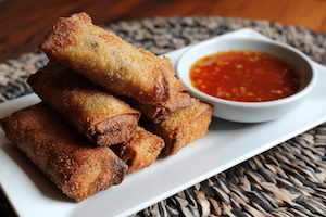 Vegetable Egg Rolls with Sweet & Chili Sauce