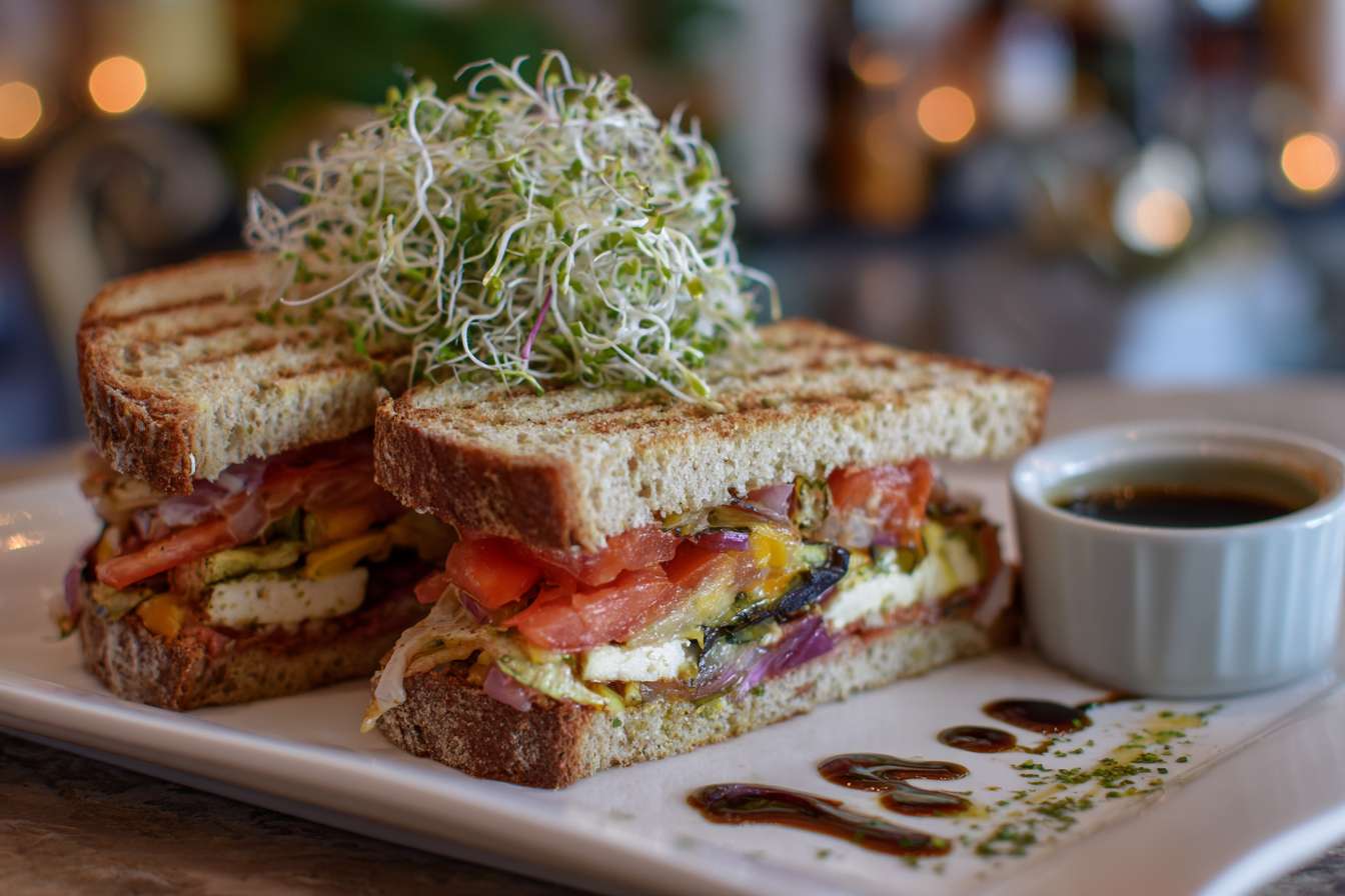 Goat Veggie Sandwich